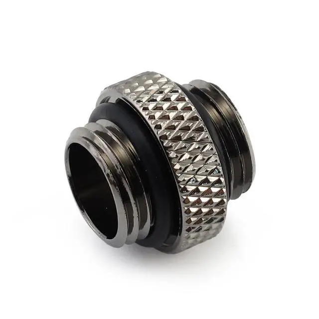 Alt view image 12 of 13 - XSPC G1/4" 5mm Male to Male Fitting, Black Chrome