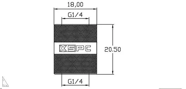 Alt view image 8 of 8 - XSPC G1/4 Female to Female Rotary Fitting, Black Chrome, 4-pack