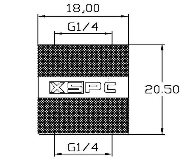 Alt view image 7 of 7 - XSPC G1/4" Female to Female Rotary Fitting, Matte Black, 4-pack