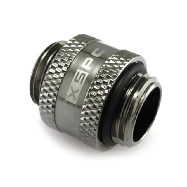 Alt view image 7 of 8 - XSPC G1/4" Male to Male Rotary Fitting, Black Chrome
