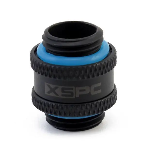 Alt view image 6 of 7 - XSPC G1/4" Male to Male Rotary Fitting, Matte Black, 4-pack