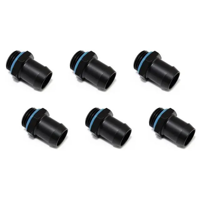 Alt view image 6 of 9 - XSPC G1/4" to 1/2" Barb Fitting for Soft Tubing, Matte Black, 6-pack