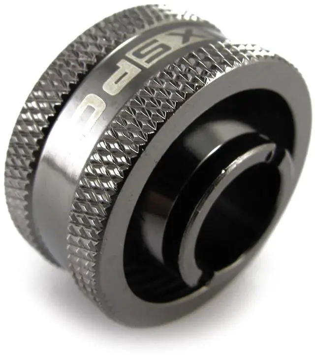 Alt view image 10 of 12 - XSPC G1/4" to 1/2" ID, 3/4" OD Compression Fitting V2 for Soft Tubing, Black Chrome