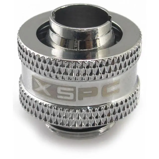 Alt view image 9 of 11 - XSPC G1/4" to 3/8" ID, 1/2" OD Compression Fitting V2 for Soft Tubing, Chrome
