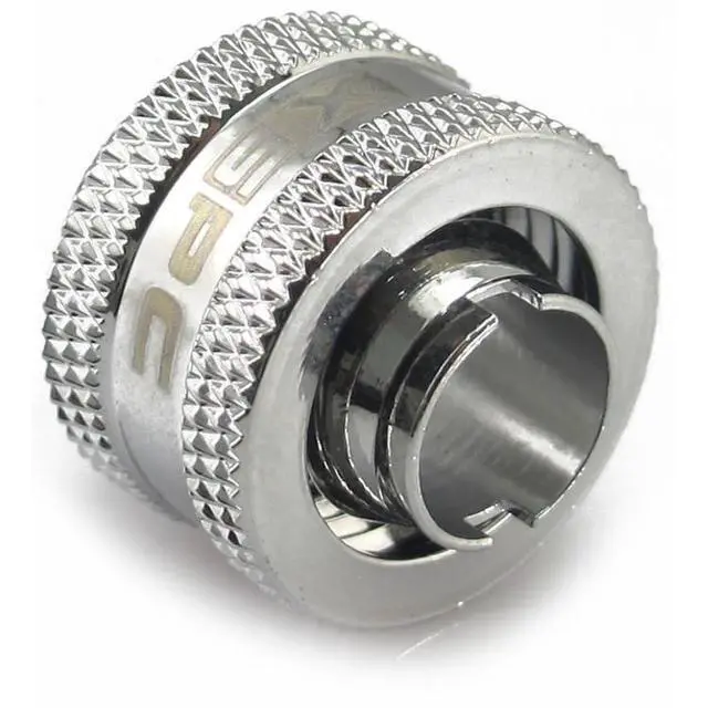Alt view image 8 of 11 - XSPC G1/4" to 3/8" ID, 1/2" OD Compression Fitting V2 for Soft Tubing, Chrome