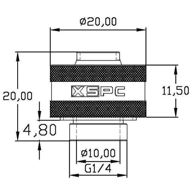 Alt view image 11 of 11 - XSPC G1/4" to 3/8" ID, 1/2" OD Compression Fitting V2 for Soft Tubing, Chrome