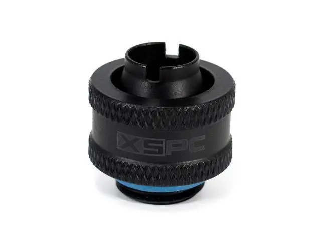 Alt view image 7 of 9 - XSPC G1/4" to 3/8" ID, 1/2" OD Compression Fitting V2 for Soft Tubing, Matte Black