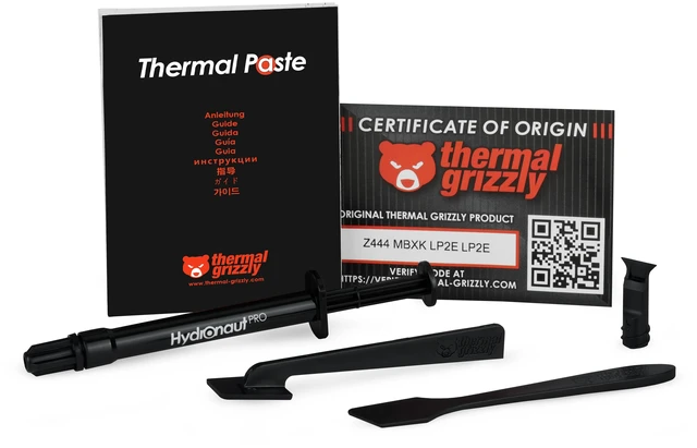 Alt view image 9 of 13 - Thermal Grizzly Hydronaut Pro - 2g - Yellow Thermal Paste (TG-HP-002-R)