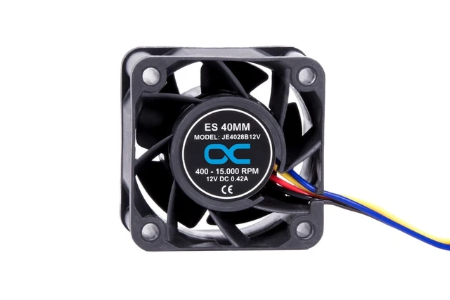 Alt view image 9 of 11 - Alphacool ES 40mm 400-15,000rpm Fan (40x40x28mm) - Two Ball Bearing - PWM, 4-Pin PWM, 33.9mmH2O, Plastic, 12V, Black (24826)