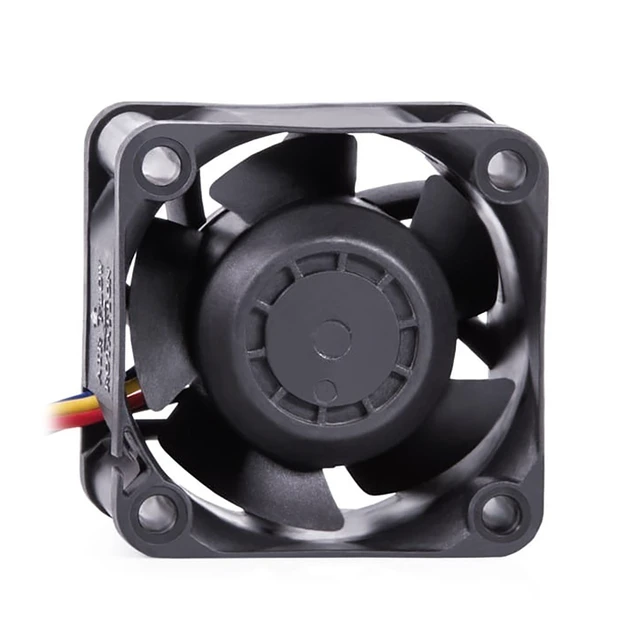 Alt view image 8 of 11 - Alphacool ES 40mm 400-15,000rpm Fan (40x40x28mm) - Two Ball Bearing - PWM, 4-Pin PWM, 33.9mmH2O, Plastic, 12V, Black (24826)