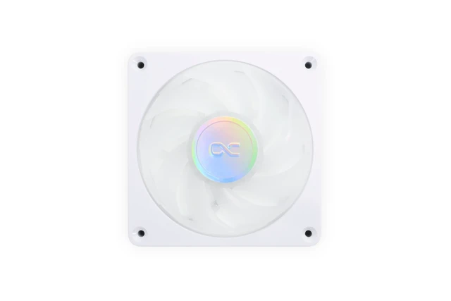 Alt view image 7 of 9 - Alphacool Apex Stealth Metal Aurora Fan White 2600rpm - 120x120x25mm, 120mm, 4-Pin PWM, 3.35 mmH2O, 59.79 CFM, 36.4 dBA, 12V (13776)