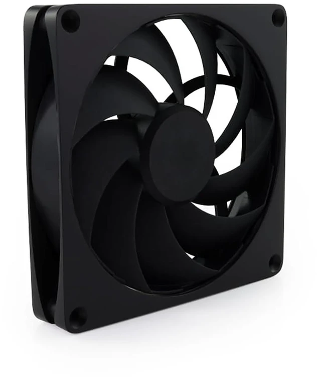 Alt view image 8 of 12 - Alphacool Apex Stealth Metal Fan 2500rpm Matte Black - 140x140x25mm, 140mm, 4-Pin PWM, 3.45 mmH2O, 93.9 CFM, 37.6 dBA, 12V (13760)