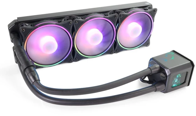 Alt view image 8 of 14 - Alphacool Eisbaer Aurora 360 CPU - Digital RGB V1.1, 360mm, Copper (10231)