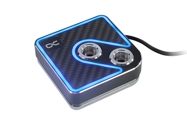 Alt view image 9 of 14 - Alphacool Core 1 Aurora Carbon - Carbon Fiber CPU Water Block, G1/4, Nickel Plated Copper (13769)