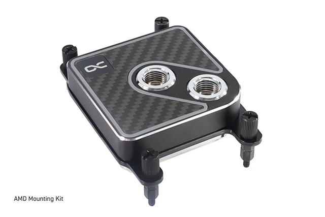 Alt view image 11 of 14 - Alphacool Core 1 Aurora Carbon - Carbon Fiber CPU Water Block, G1/4, Nickel Plated Copper (13769)