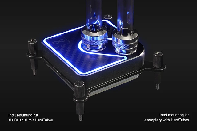 Alt view image 13 of 14 - Alphacool Core 1 Aurora Carbon - Carbon Fiber CPU Water Block, G1/4, Nickel Plated Copper (13769)
