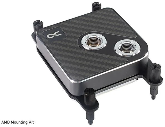 Alt view image 10 of 14 - Alphacool Core 1 Carbon - Carbon Fiber CPU Water Block, G1/4, Nickel Plated Copper (13770)