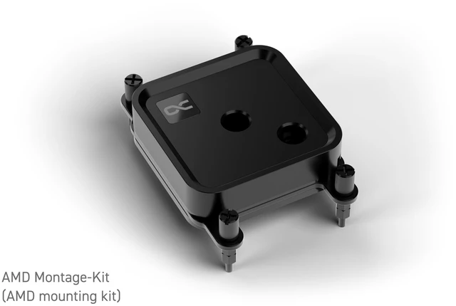 Alt view image 10 of 12 - Alphacool Core 1 LT Black CPU Water Block, G1/4, Nickel Plated Copper (13884)