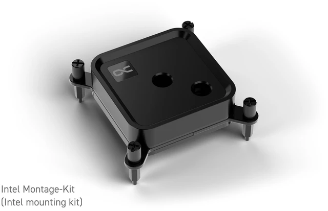 Alt view image 11 of 12 - Alphacool Core 1 LT Black CPU Water Block, G1/4, Nickel Plated Copper (13884)