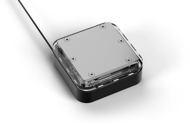 Alt view image 10 of 13 - Alphacool Core 1 LT Aurora Acrylic - Black CPU Water Block, G1/4, Nickel Plated Copper (13886)