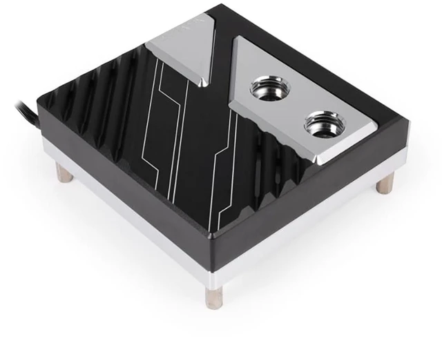 Alt view image 8 of 12 - Alphacool Apex 1 CPU Cooler - LGA 1700/1851, G1/4, Nickel Plated Copper (13851)