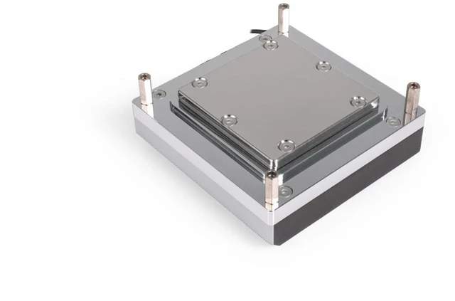 Alt view image 10 of 12 - Alphacool Apex 1 CPU Cooler - LGA 1700/1851, G1/4, Nickel Plated Copper (13851)