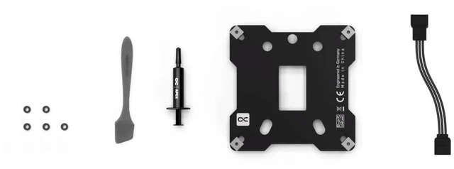 Alt view image 12 of 12 - Alphacool Apex 1 CPU Cooler - LGA 1700/1851, G1/4, Nickel Plated Copper (13851)
