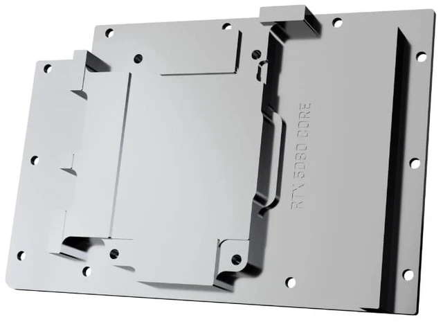 Alt view image 13 of 13 - Alphacool Core Geforce RTX 5080 Reference Waterblock with Backplate, G1/4, Chrome Plated Copper, ARGB (10248)