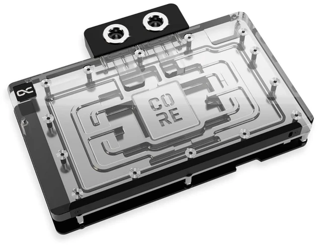 Alt view image 8 of 13 - Alphacool Core Geforce RTX 5090 Reference Waterblock with Backplate, G1/4, Chrome Plated Copper, ARGB (10242)