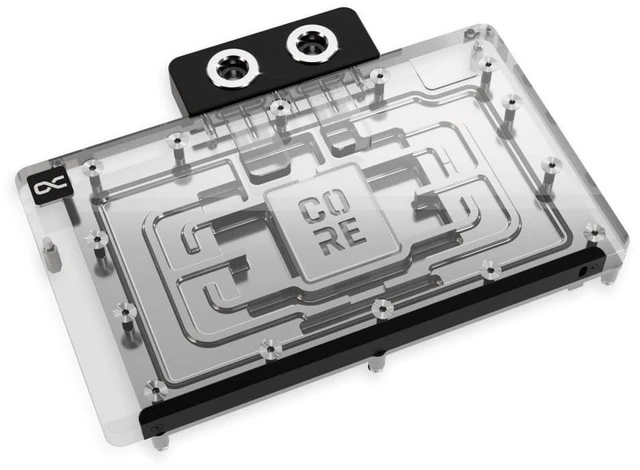 Alt view image 9 of 13 - Alphacool Core Geforce RTX 5090 Reference Waterblock with Backplate, G1/4, Chrome Plated Copper, ARGB (10242)