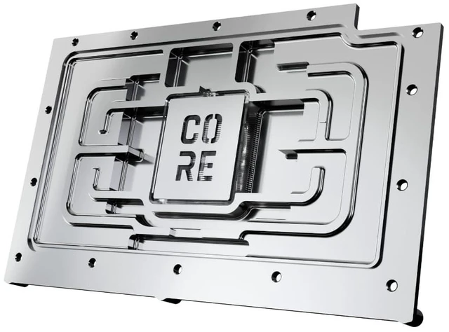 Alt view image 12 of 13 - Alphacool Core Geforce RTX 5090 Reference Waterblock with Backplate, G1/4, Chrome Plated Copper, ARGB (10242)