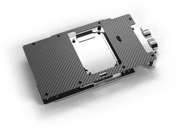 Alt view image 10 of 12 - Alphacool ES RTX 5080 Reference 1-Slot-Design Waterblock with Backplate, G1/4, Chrome Plated Copper, ARGB (10261)