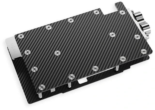 Alt view image 8 of 12 - Alphacool ES RTX 5080 Reference 1-Slot-Design Waterblock with Backplate, G1/4, Chrome Plated Copper, ARGB (10261)