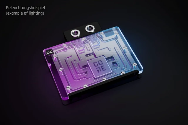 Alt view image 10 of 13 - Alphacool Core Geforce RTX 5080 Gamerock + Phantom Waterblock with Backplate, G1/4, Chrome Plated Copper, ARGB (10260)