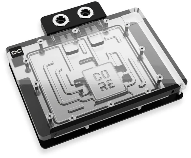 Alt view image 8 of 13 - Alphacool Core Geforce RTX 5080 Suprim + Vanguard Waterblock with Backplate, G1/4, Chrome Plated Copper, ARGB (10265)
