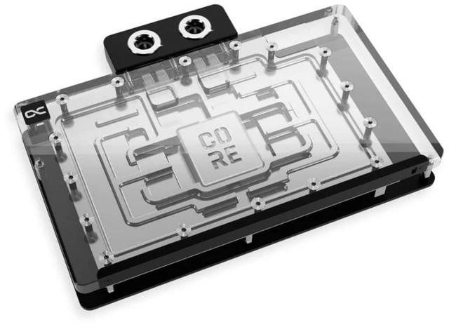 Alt view image 8 of 13 - Alphacool Core Geforce RTX 5090 Suprim + Vanguard Waterblock with Backplate, G1/4, Chrome Plated Copper, ARGB (10268)