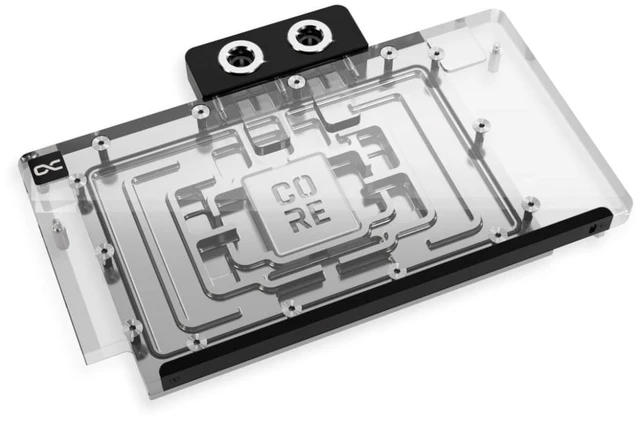 Alt view image 9 of 13 - Alphacool Core Geforce RTX 5090 TUF Gaming Waterblock with Backplate, G1/4, Chrome Plated Copper, ARGB (10269)