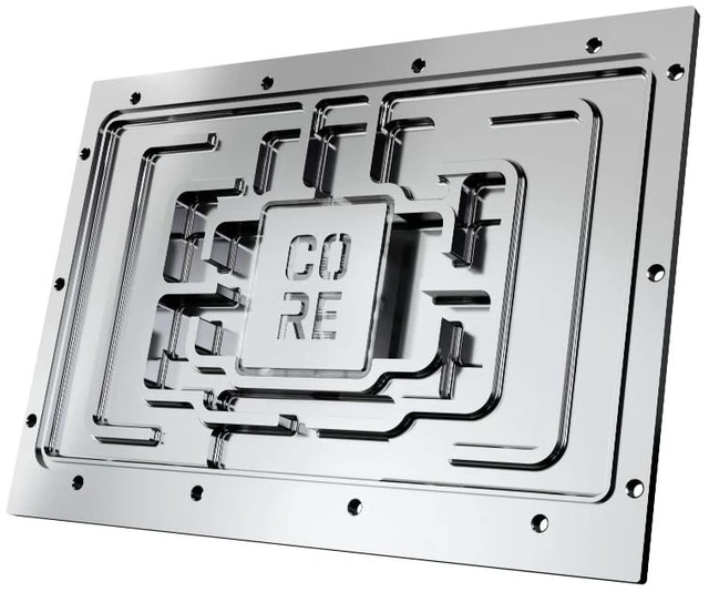 Alt view image 12 of 13 - Alphacool Core Geforce RTX 5090 TUF Gaming Waterblock with Backplate, G1/4, Chrome Plated Copper, ARGB (10269)