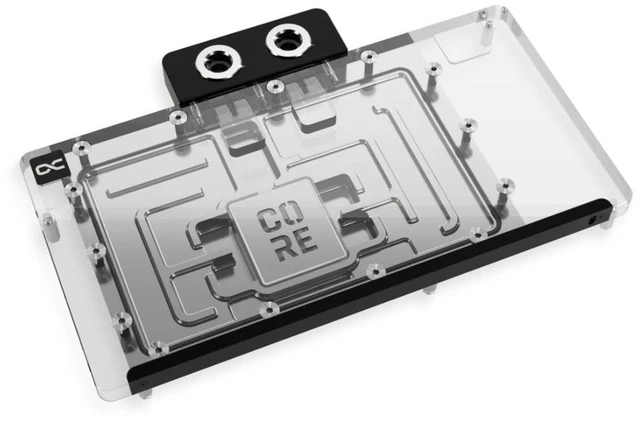 Alt view image 9 of 13 - Alphacool Core Geforce RTX 5080 Solid + AMP Waterblock with Backplate, G1/4, Chrome Plated Copper, ARGB (14733)