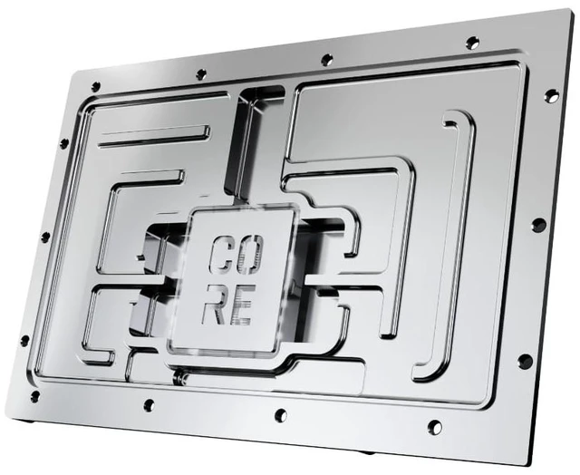 Alt view image 12 of 13 - Alphacool Core Geforce RTX 5080 Solid + AMP Waterblock with Backplate, G1/4, Chrome Plated Copper, ARGB (14733)