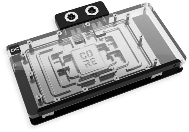 Alt view image 8 of 13 - Alphacool Core Geforce RTX 5090 Solid + AMP Waterblock with Backplate, G1/4, Chrome Plated Copper, ARGB (14730)