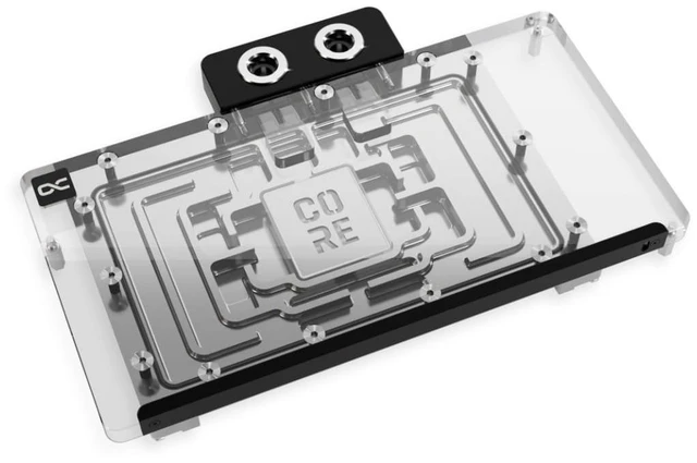 Alt view image 9 of 13 - Alphacool Core Geforce RTX 5090 Solid + AMP Waterblock with Backplate, G1/4, Chrome Plated Copper, ARGB (14730)