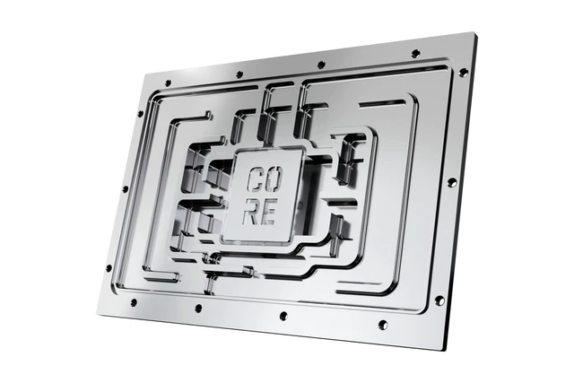 Alt view image 12 of 13 - Alphacool Core Geforce RTX 5090 ROG Astral Waterblock with Backplate, G1/4, Chrome Plated Copper, ARGB (10270)