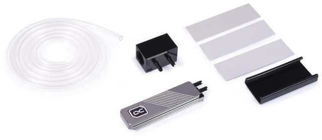Alt view image 11 of 12 - Alphacool HDX Pro Water - M.2 NVMe 2280 SSD - MCX Version, G1/4, Brass, Silver (11769)
