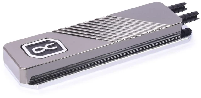 Alt view image 8 of 12 - Alphacool HDX Pro Water - M.2 NVMe 2280 SSD - MCX Version, G1/4, Brass, Silver (11769)