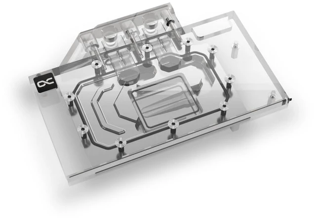 Alt view image 9 of 13 - Alphacool Eisblock Aurora Arc B580 Steel Legend + Challenger with Backplate GPU Water Block, G1/4, Chrome Plated Copper (10274)