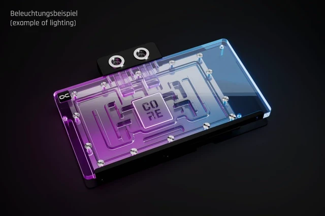 Alt view image 10 of 13 - Alphacool Core Geforce RTX 5090 Gaming + Windforce with Backplate GPU Water Block, G1/4, Chrome Plated Copper, ARGB (10293)