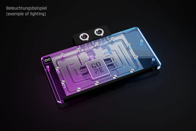 Alt view image 10 of 13 - Alphacool Core Geforce RTX 5080/5070Ti Prime with Backplate GPU Water Block, G1/4, Chrome Plated Copper, ARGB (14763)