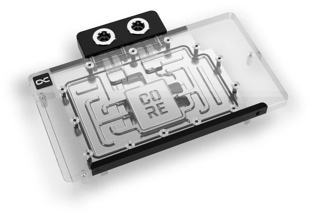 Alt view image 9 of 13 - Alphacool Core Geforce RTX 5080/5070Ti Aorus Master + Windforce with Backplate GPU Water Block, G1/4, Chrome Plated Copper, ARGB (10290)