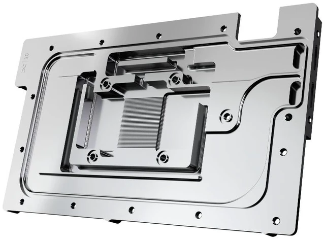 Alt view image 11 of 12 - Alphacool ES RTX 5090 Reference 1-Slot-Design REV1 with Backplate GPU Water Block, G1/4, Chrome Plated Copper (10291)